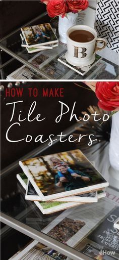 How to Make Tile Photo Coasters -   14 holiday Sayings how to make ideas