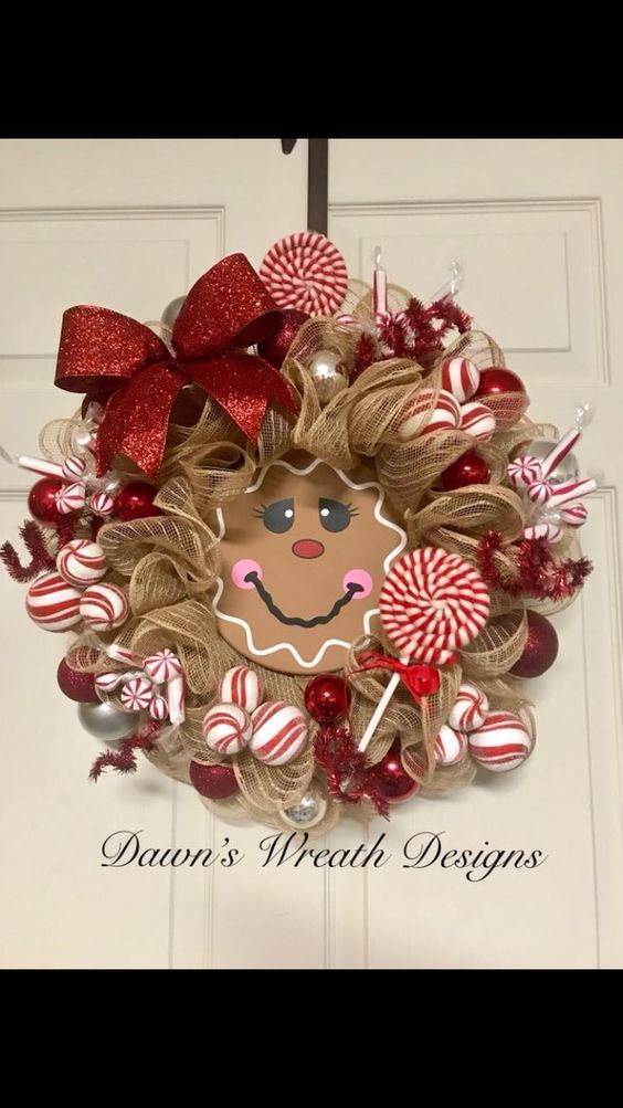 Dollar Store DIY Christmas Decor Ideas - Gingerbread Decorations -   14 holiday Wreaths design ideas