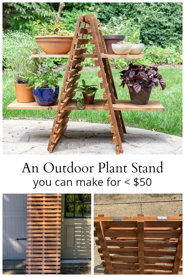 How to Make an Outdoor Plant Stand for Multiple Plants -   14 planting Stand houseplant ideas