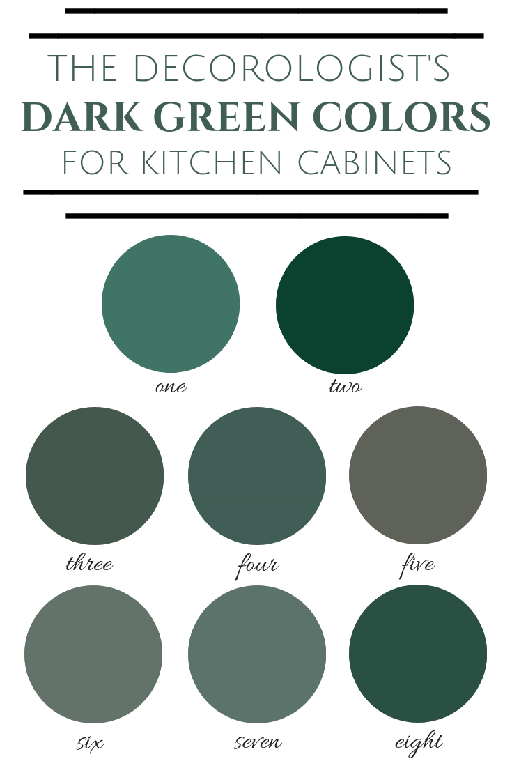 The 2019 Best Dark Greens for Kitchen Cabinets -   14 room decor Green cabinet colors ideas