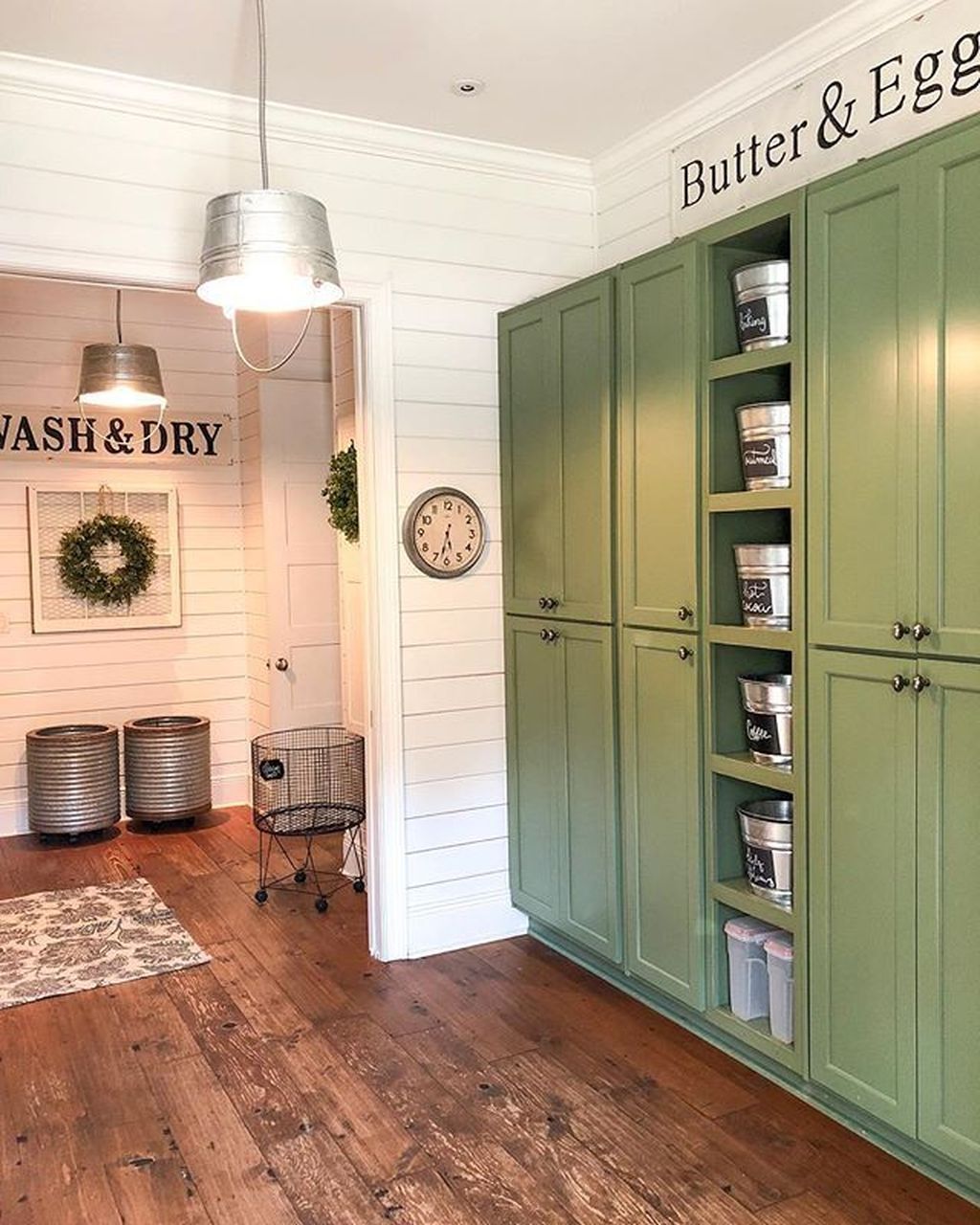 48 Popular Farmhouse Kitchen Storage Ideas -   14 room decor Green cabinet colors ideas