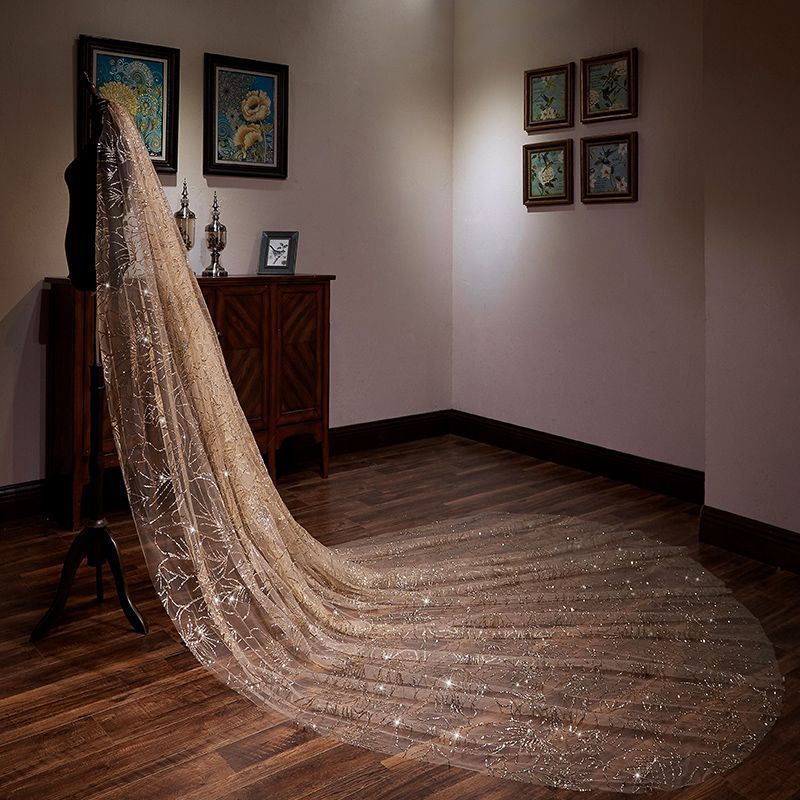 Sparkly Gold Glitter Wedding Veils 2019 -   14 wedding Veils glitter ideas
