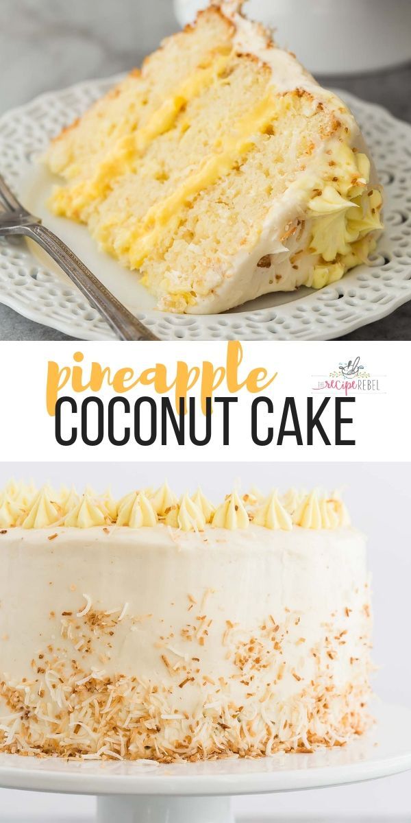 Pineapple Coconut Cake -   15 cake Pineapple frostings ideas