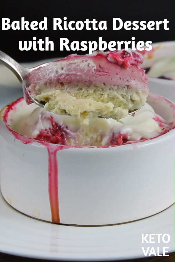 Keto Baked Ricotta Dessert with Raspberry Sugar Free Recipe -   15 diet Menu cheese ideas