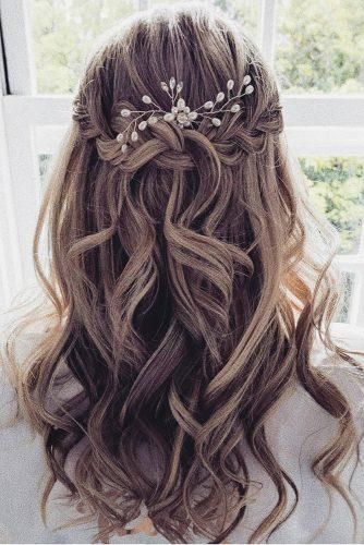 45 Half Up Half Down Wedding Hairstyles Ideas -   15 hairstyles Bridal soft curls ideas