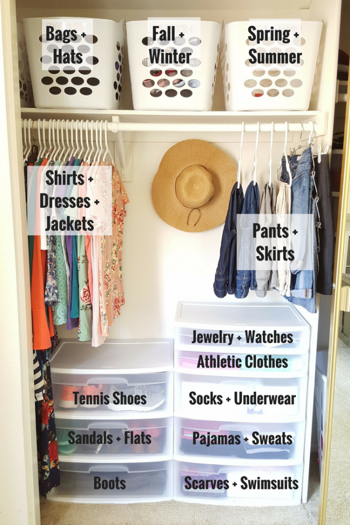 Organize a Small Closet on a Budget in 5 Simple Steps -   15 room decor Simple budget ideas