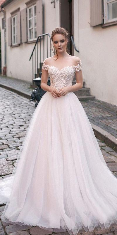 Romantic Off The Shoulder Wedding Dress,Custom Made, Bridal Wedding Gown -   15 wedding Gown romantic ideas