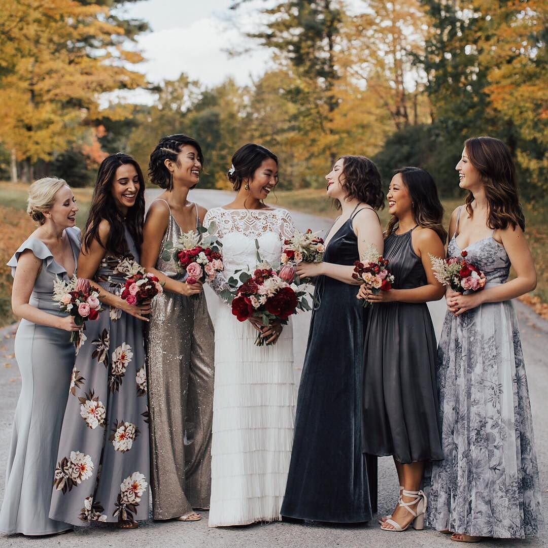 29 Mismatched Bridesmaid Dresses Your Girls Can't Say No to! -   16 dress Patterns bridesmaid ideas
