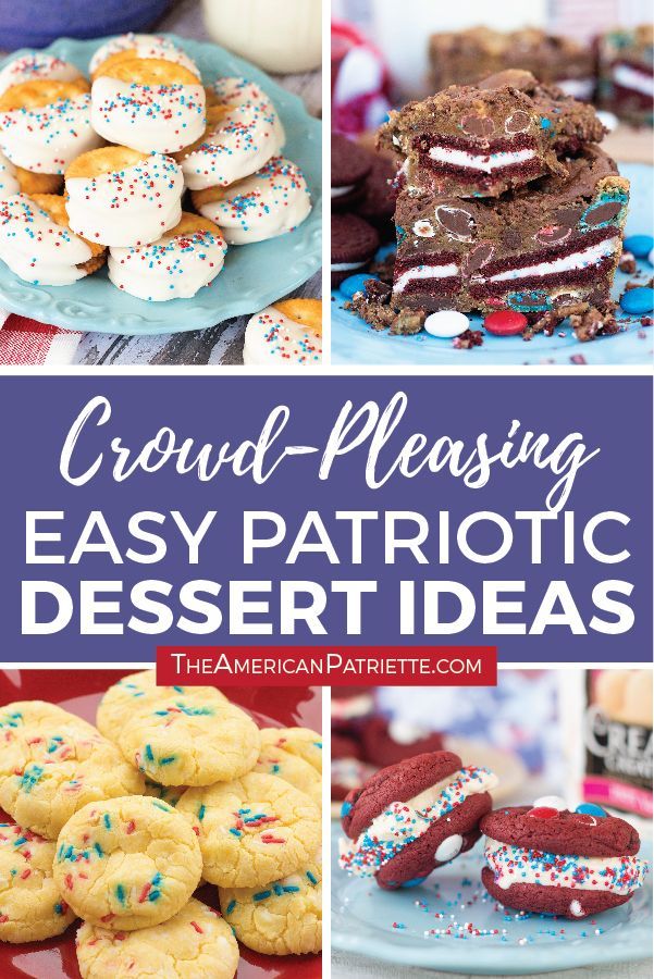 Fun & Easy Patriotic Dessert Ideas -   16 fourth of july desserts For A Crowd ideas