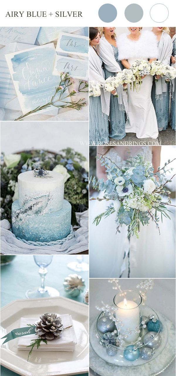 Top 10 Winter Wedding Color Palettes for 2019 & 2020 -   16 wedding Blue winter ideas