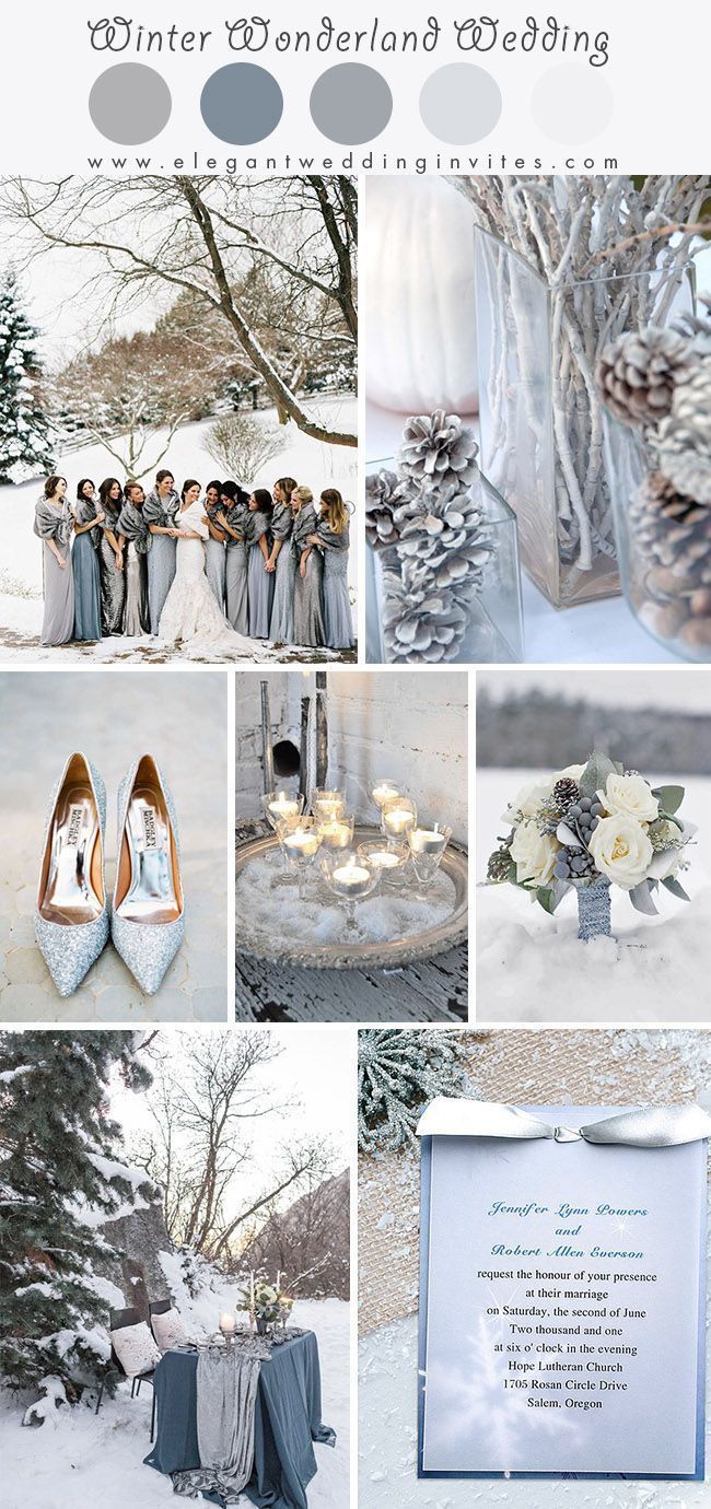 Glimmering Winter Wonderland Wedding Ideas in shades of Silver and Blue -   16 wedding Blue winter ideas
