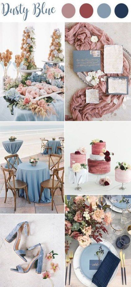 15+ ideas wedding colors palette summer blue for 2019 -   16 wedding Blue winter ideas