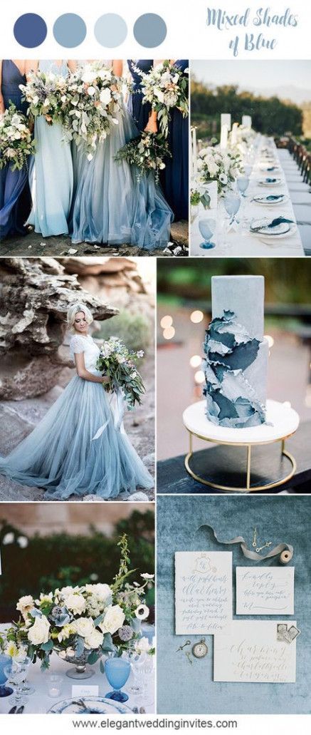 16 wedding Blue winter ideas