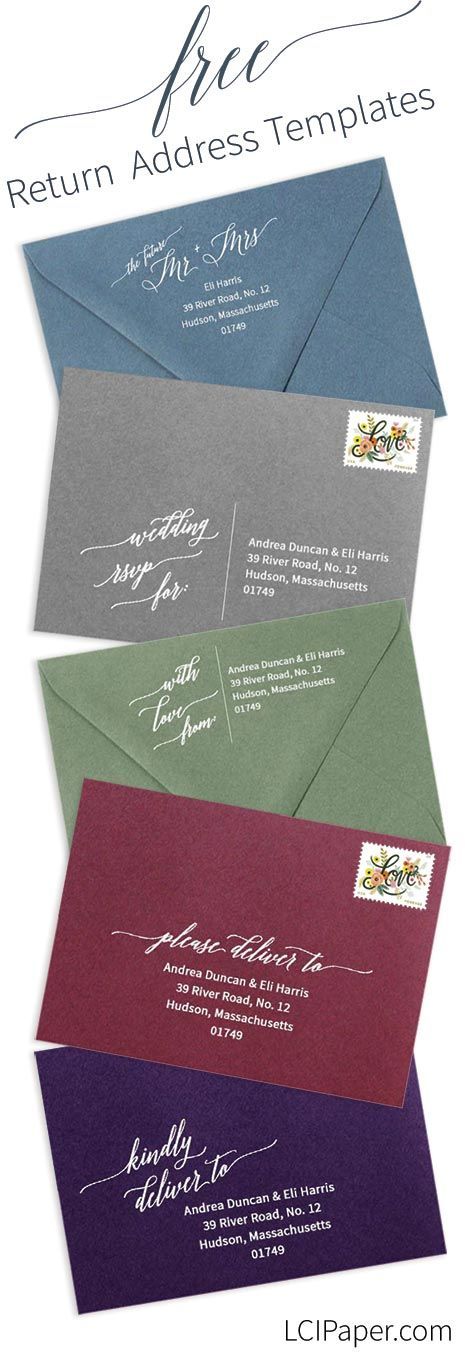 Download Our Free Return Address Wedding Envelope... -   17 cricut wedding Invitations ideas