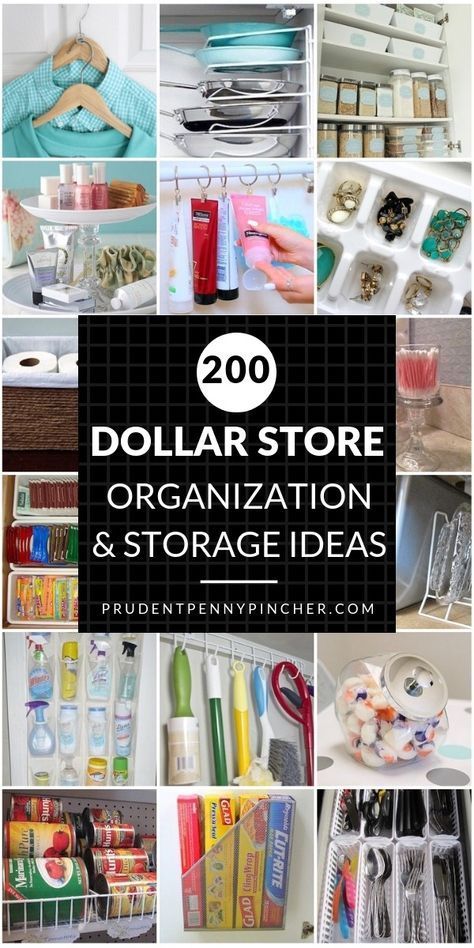 200 DIY Dollar Store Organization and Storage Ideas -   17 diy projects Paint dollar stores ideas