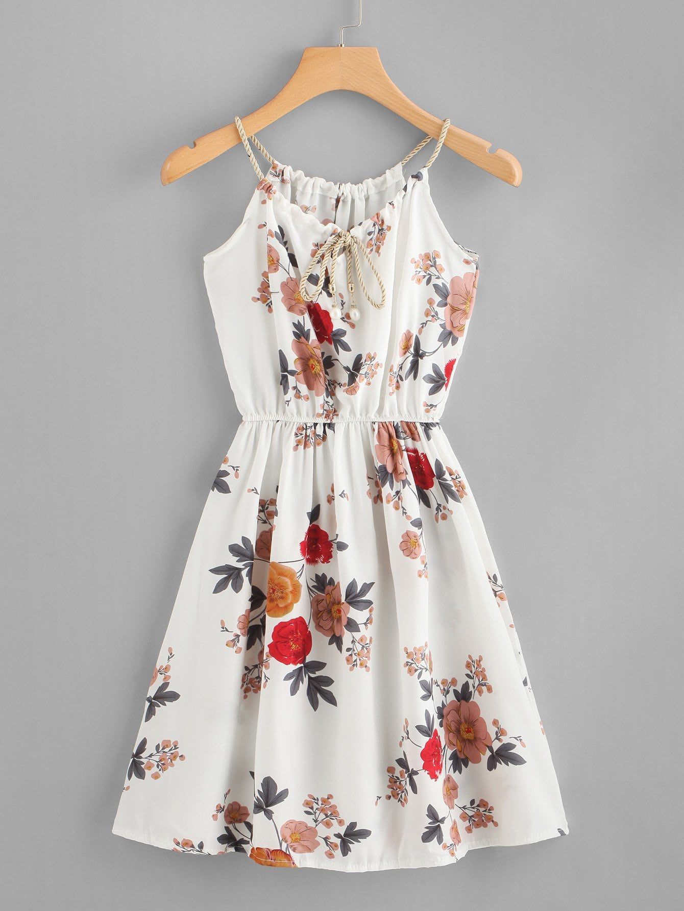 Floral Print Random Self Tie Cami Dress -   17 dress Simple floral ideas