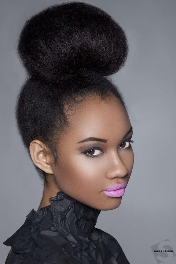 17 Trendiest Bun Hairstyles For Black Women -   17 hairstyles For Black Women with big foreheads ideas