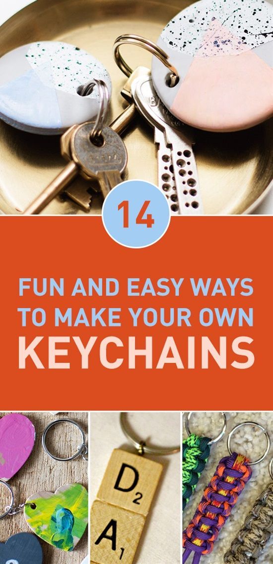 14 Fun and Easy Ways To Make Your Own Keychains -   18 diy projects To Sell homemade ideas