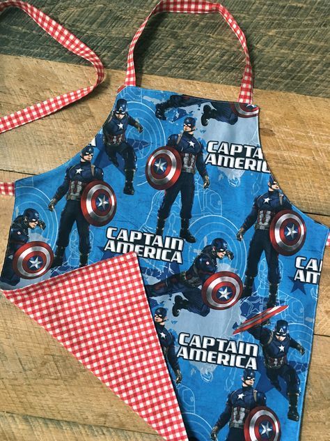 Captain America Child's Apron -   18 fabric crafts For Boys christmas gifts ideas