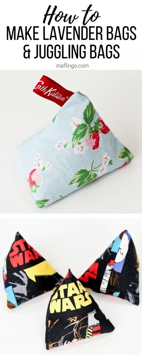 Step-by-step sewing tutorial: How to make lavender bags & juggling bags. -   18 fabric crafts For Boys christmas gifts ideas