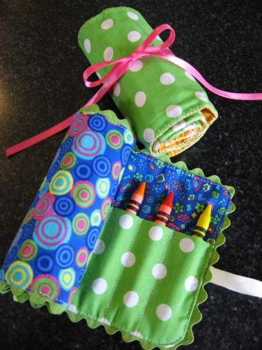 Crayon Roll Tutorial -   18 fabric crafts For Boys christmas gifts ideas