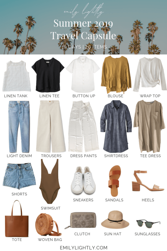 What's in My Summer 2019 Travel Capsule Wardrobe -   18 holiday Style travel ideas