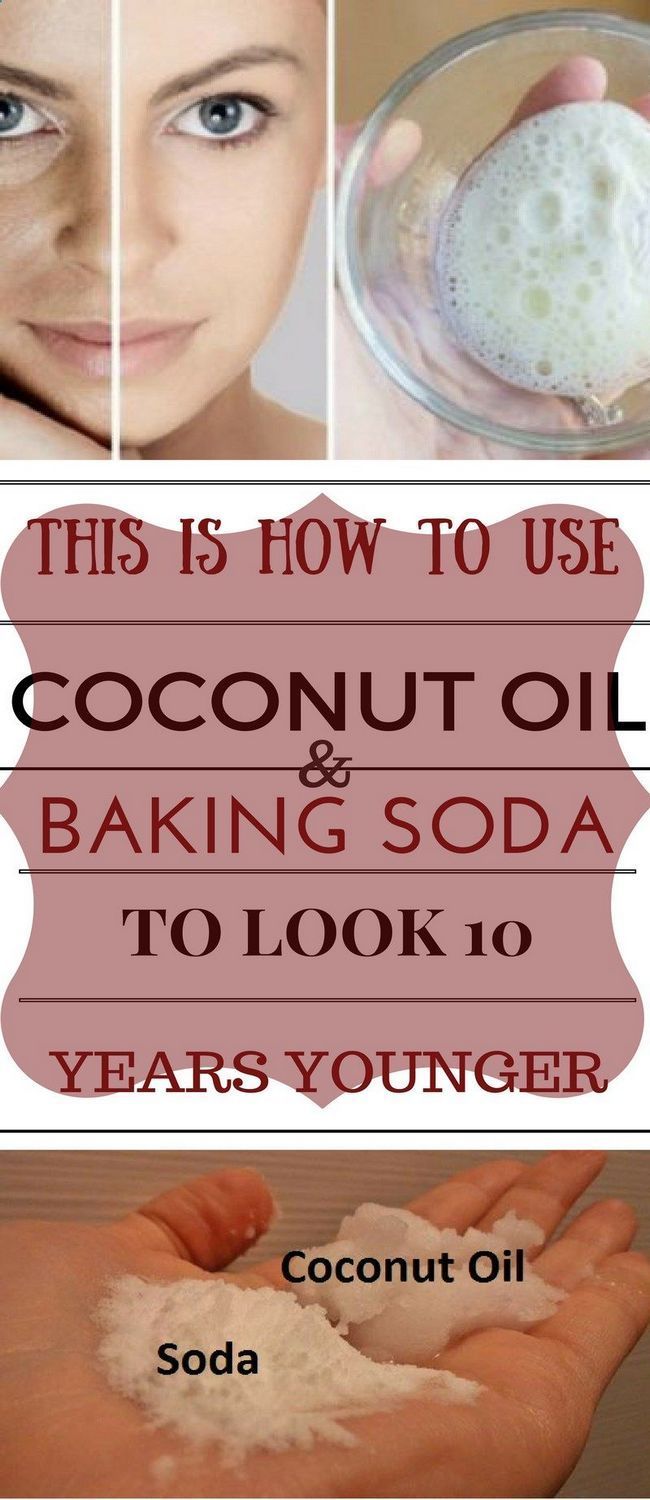 This Is How To Use Coconut Oil And Baking Soda To Look 10 Years Younger -   18 makeup Beauty remedies ideas