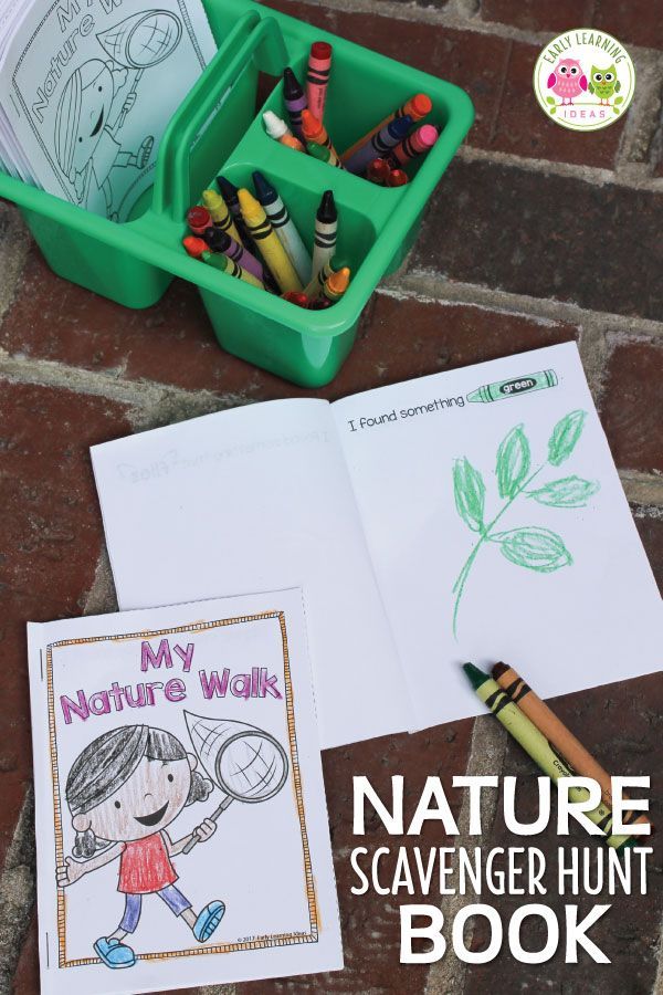 How to Explore Nature with This Free Scavenger Hunt Book -   18 planting For Kids free printable ideas