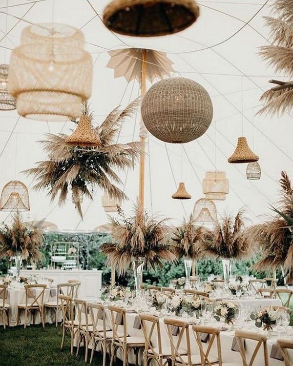 20 Stunning Beach Wedding Reception Ideas for Summer 2019 - Page 2 of 2 -   18 wedding Boho bohemian ideas