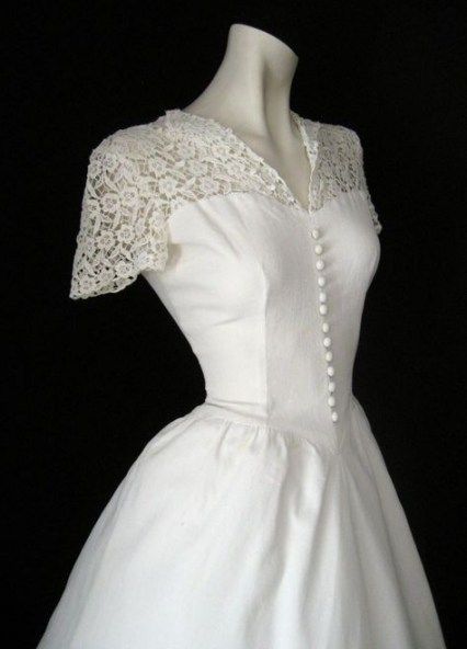 Best vintage wedding dress 40s sleeve Ideas -   19 dress Vintage brides ideas