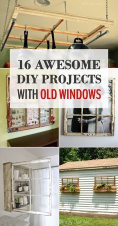 16 Awesome DIY Projects with Old Windows -   20 diy projects With Pallets old windows ideas