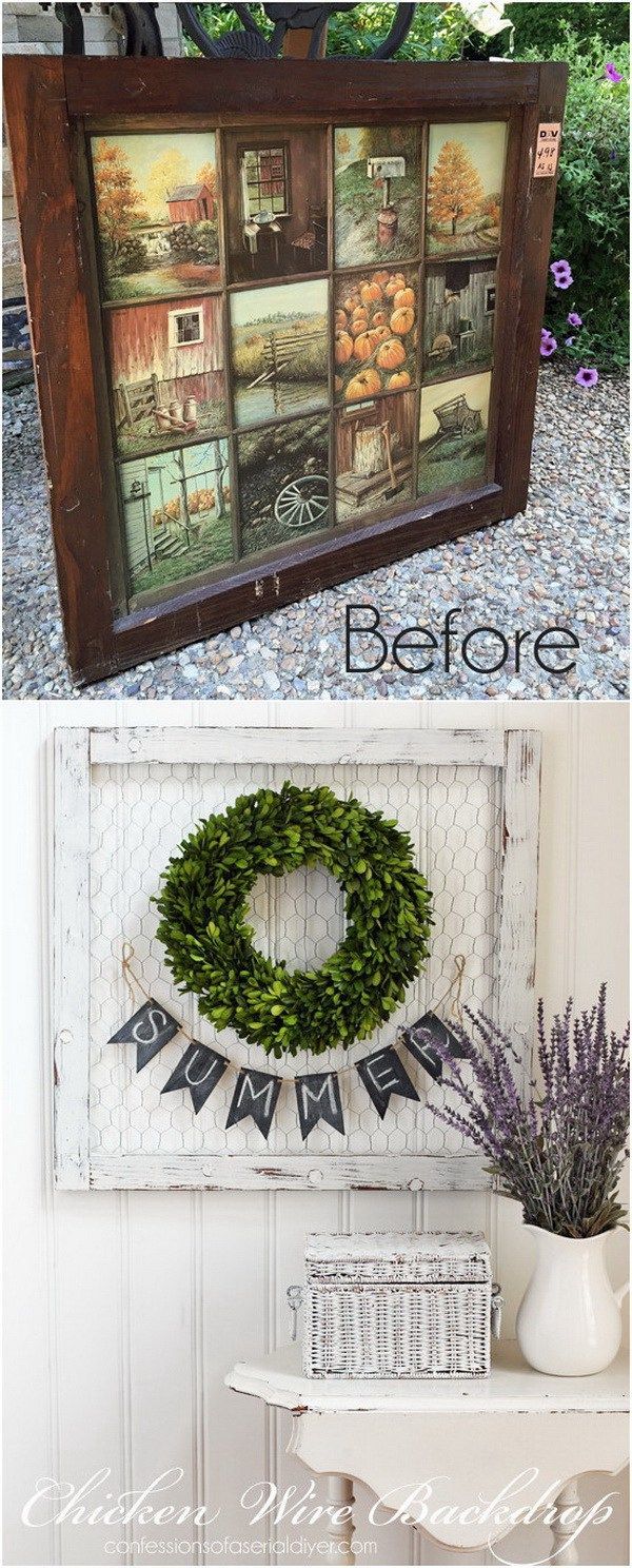 20+ Creative Projects with Old Windows -   20 diy projects With Pallets old windows ideas