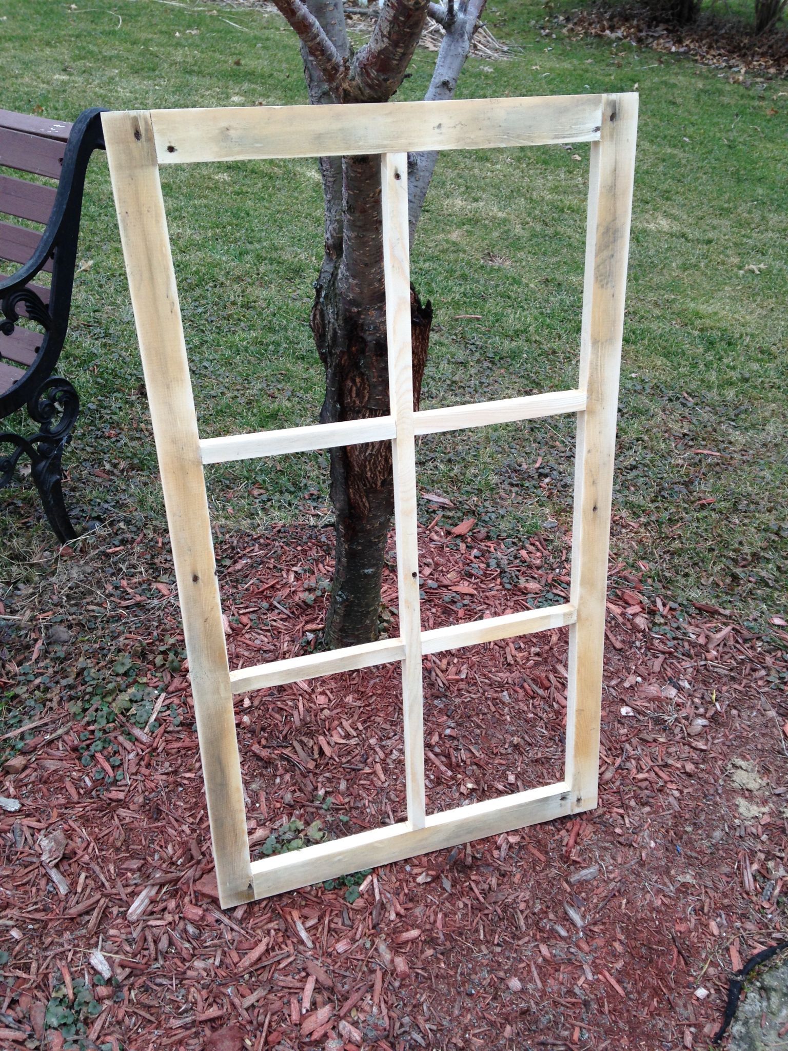 Old Antique Window Frame; DIY From Scrap Wood -   20 diy projects With Pallets old windows ideas