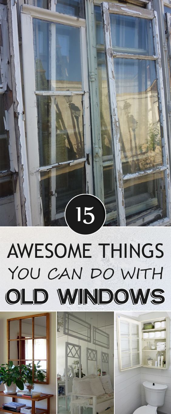 15 Awesome Things You Can Do with Old Windows -   20 diy projects With Pallets old windows ideas