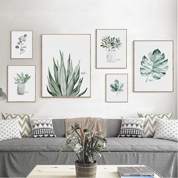 Living Room Wall Decor,Wall Art Sets, Canvas Wall Art, Canvas Leaf Art, Sage Green, Plant Print, Wall Art Plant,Cheap Poster,Plant Picture -   22 holiday Pictures wall ideas
