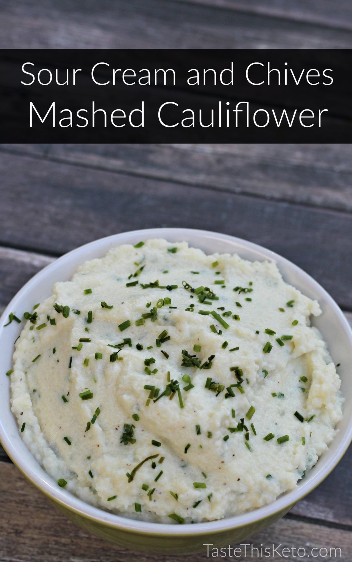 Sour Cream and Chives Mashed Cauliflower -   6 healthy recipes Sides sour cream ideas