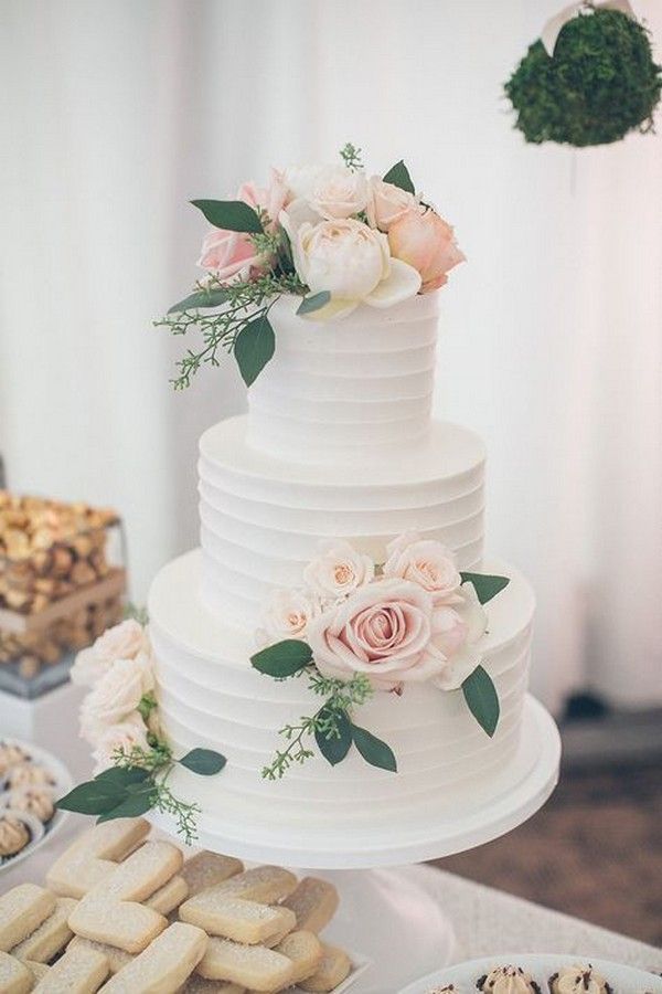 20 Simple Elegant Wedding Cakes for Spring/Summer 2020 -   7 cake Pink big ideas