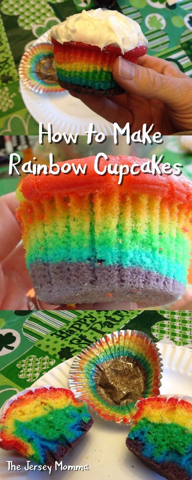 How to Make Rainbow Cupcakes: A DIY Tutorial -   8 cake Rainbow fun ideas