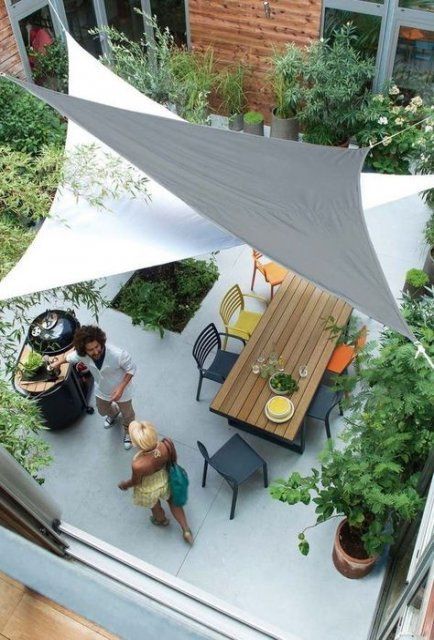 27+ trendy Ideas garden shade sail decks -   8 garden design Shade pergolas ideas