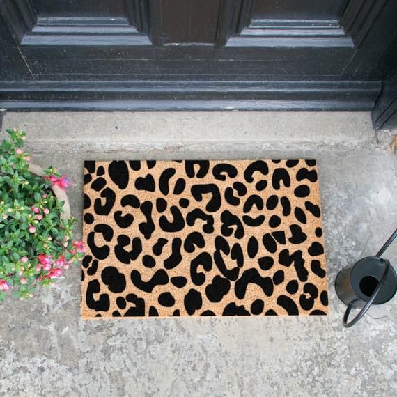 Leopard Print doormat - 60x40cm - Chic -   10 home accessories Decor life ideas