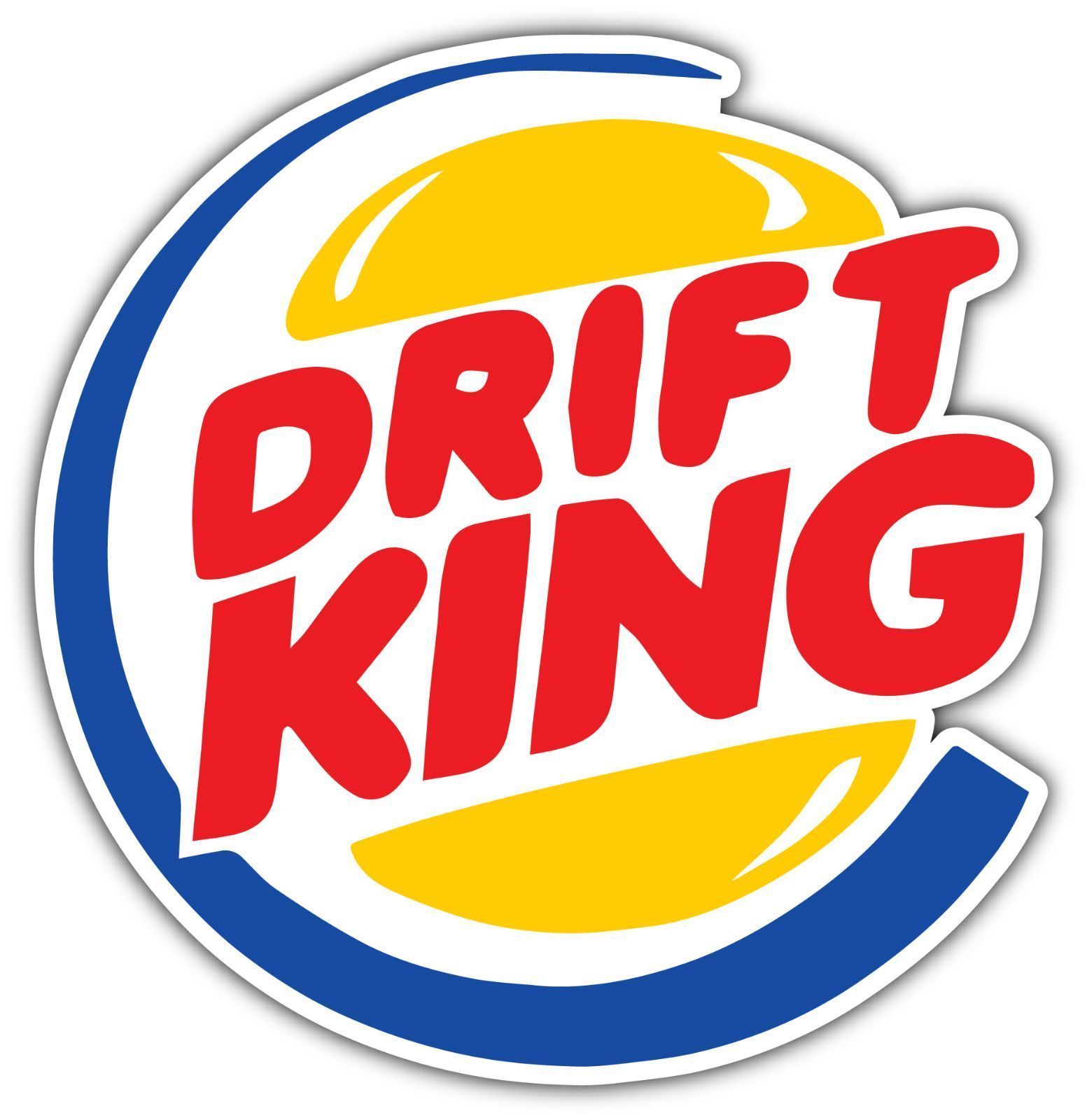 Details about Drift King Racing Cars Funny Car Bumper Vinyl Sticker Decal 4.6