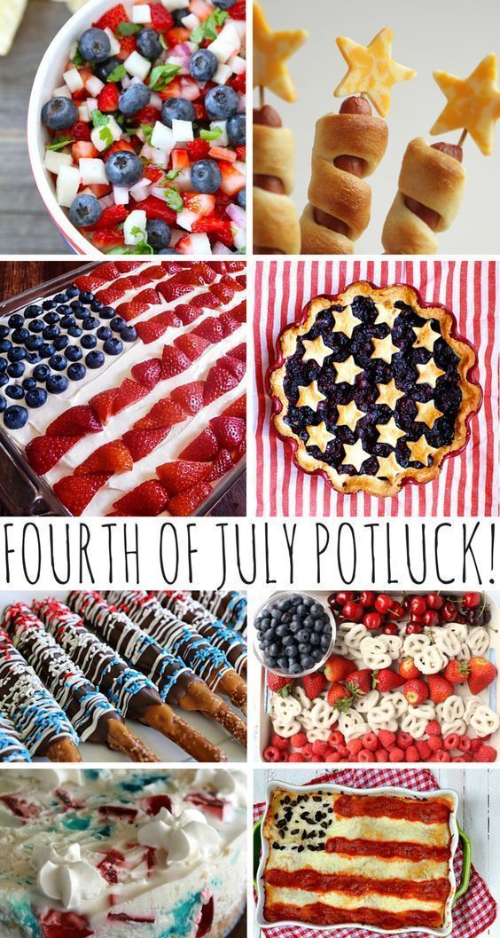 Fourth Of July Potluck Recipes! -   11 holiday Food potluck ideas