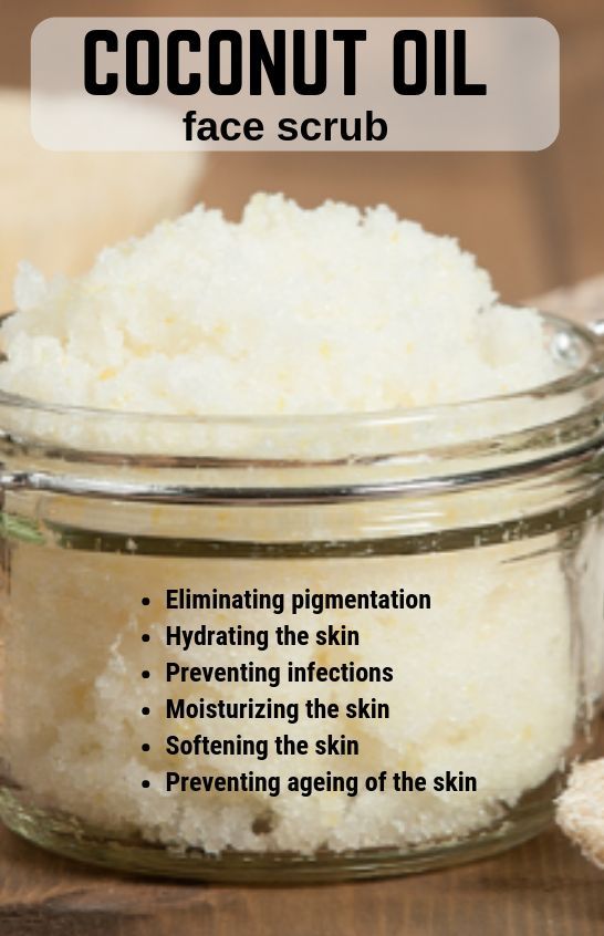 Coconut Oil Face Scrub - That will Remove Dead skin and tanned layer gently from your face -   How use Coconut Oil for skin care and health