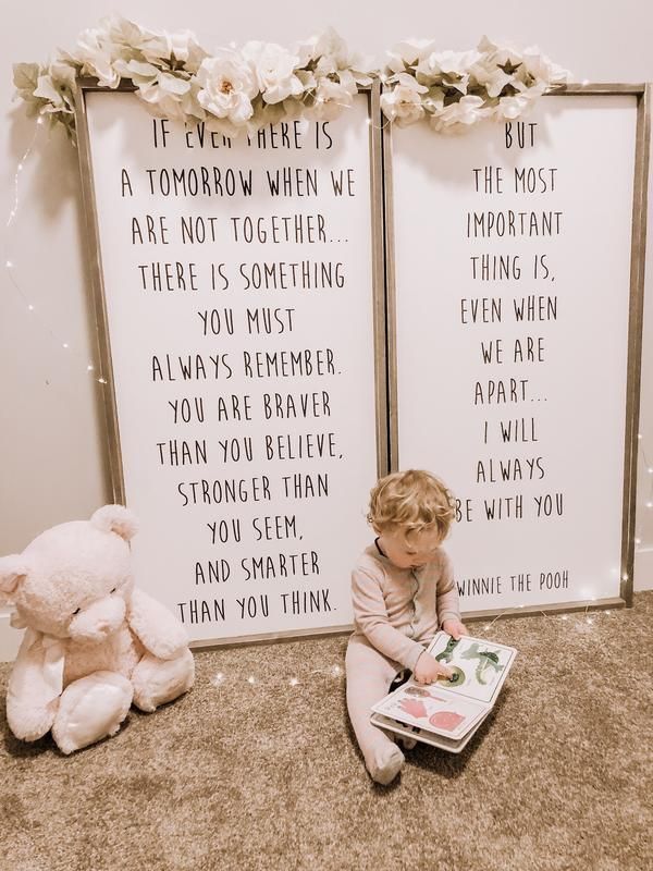 I Will Always Be With You Winnie The Pooh | SET OF TWO | Modern Style Wood Sign -   12 diy projects Rustic shabby chic ideas