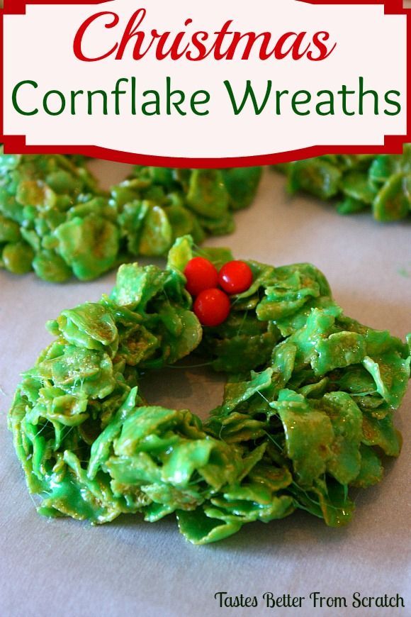 Christmas Cornflake Wreaths -   12 holiday Wreaths corn flakes ideas