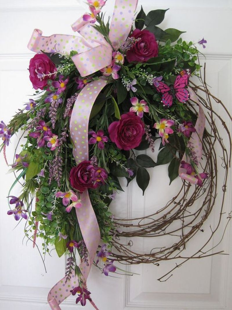 25 Spring Decor Ideas to Welcome The Season -   12 holiday Wreaths spring ideas