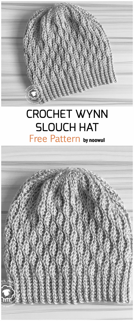 Crochet Wynn Slouch Hat - Free Patterns -   12 knitting and crochet Patterns slouch hats ideas