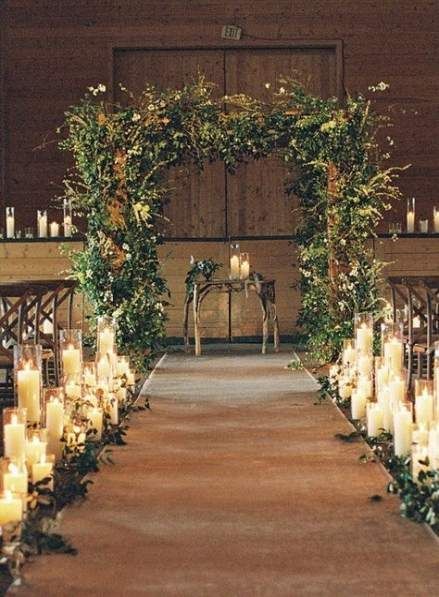 16+ ideas wedding church aisle candles ceremony decorations -   12 wedding Boho church ideas