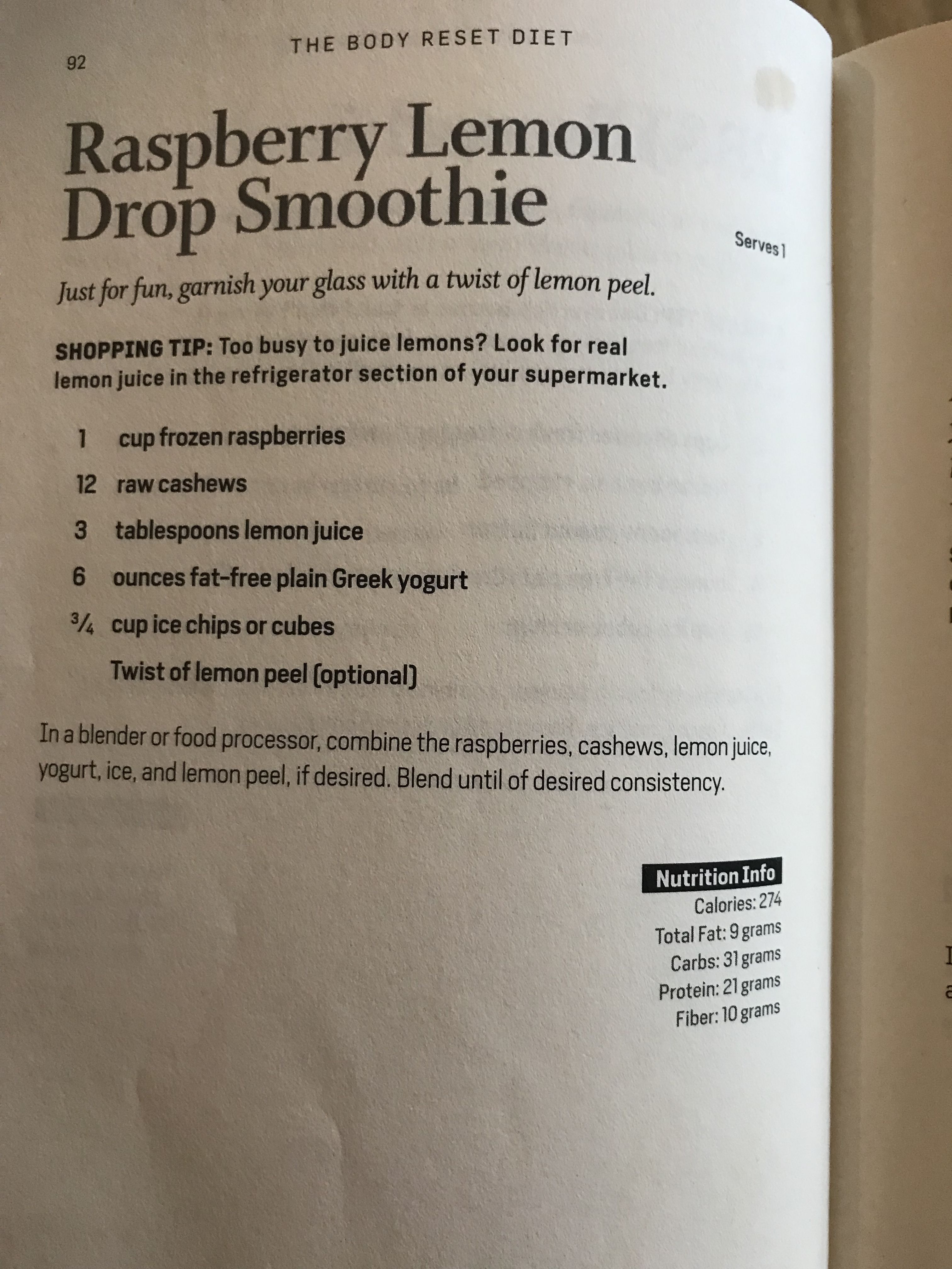 Raspberry Lemon Drop Smoothie -   13 diet Fitness 12 weeks ideas