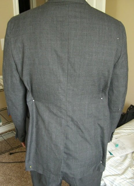 Altering a Man's Suit: Part 1 Pinning and Marking -   13 DIY Clothes For Men suit jackets ideas